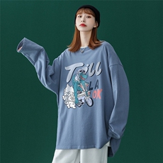 ！2023春季新品潮流行恐龙Fashion长袖T恤潮T115P25控38，男装T恤，A247A