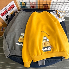 S6090-P35春季圆领卫衣男大码韩版宽松长袖外套男，男装卫衣，电商A040