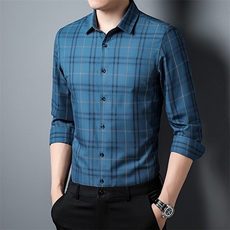 BK10628钱塘2020-2中青年男士秋季新款休闲衬衫薄款量大价优P67，男装衬衫，钱塘207-2