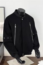 【现货】25秋美式复古拼接棒球服拉链夹克呢外套705-1-W8867-P95，男装夹克，星座705-1