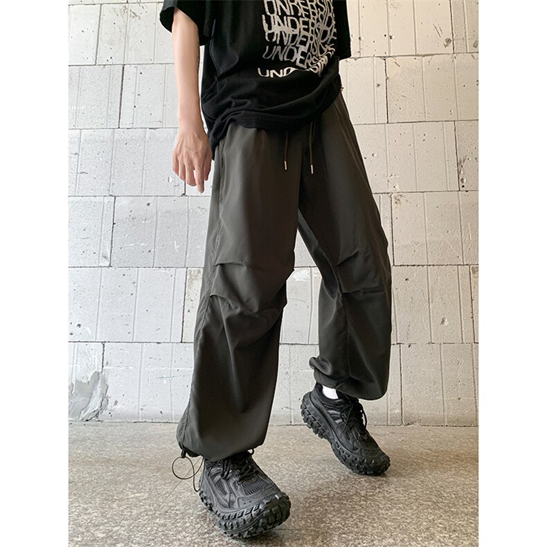 美式复古工装裤男女新款直筒垂感阔腿宽松显瘦拖地裤潮GK843-P40,男装休闲裤,星座1008