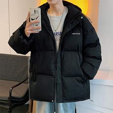 男士棉服潮流棉袄纯色情侣款连帽棉衣男冬季加厚A266-WT09-P65，男装棉衣，电商A266