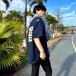 万针全刺绣工艺抖音得物高品质260克重磅纯棉双纱美式高街短袖T恤图片