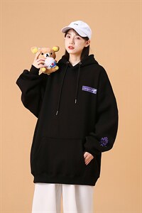 @中性风强推荐连帽卫衣字母印花情侣WY801P48控68图片