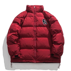 冬季新款宽松面包服港风青春立领棉服男纯色棉衣外套MY9067-P100，男装棉衣，电商A128
