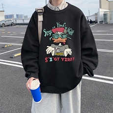 8XL圆领卫衣男超大码胖子肥佬大号长袖t恤S6380-P28加绒款-P33，男装卫衣，电商A040