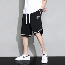 DK6967P35黑地板华棉短裤篮球大码宽松户外时尚休闲夏季短裤男，男装休闲裤，星座510A-1