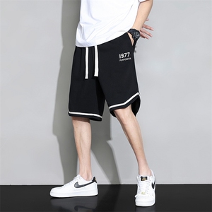 DK6967P35黑地板 华棉短裤篮球大码宽松户外时尚休闲夏季短裤男图片