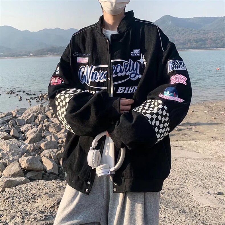 潮流夹克潮男春季刺绣棒球服HY13P65,男装夹克,星座1116-2