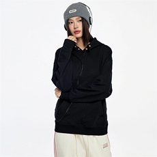 抖音得物高品质美式高街重磅曼巴棉古铜两粒扣连帽卫衣外套XS066，女装短外套，电商A486-1