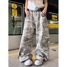 现货网图！美式人手迷彩裤男女多口袋休闲裤-EX51038-特批60，男装休闲裤，电商A061