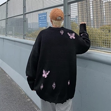 毛衣男港味2023秋季复古日系针织衫MY153P42，男装针织衫/毛衣，星座1116-2