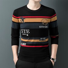 BJ1203钱塘2020-2春秋新款百搭时尚休闲中青年男士长袖毛衣P72，男装针织衫/毛衣，钱塘207-2