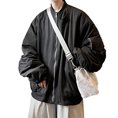 飞行员夹克男解构设计棒球领短外套男XH24-P70，男装夹克，电商B367