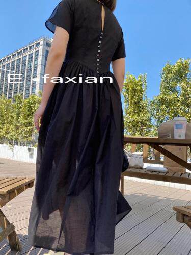 宫廷风夏季连衣裙 现货，女装连衣裙，E.FAXIAN伊发现