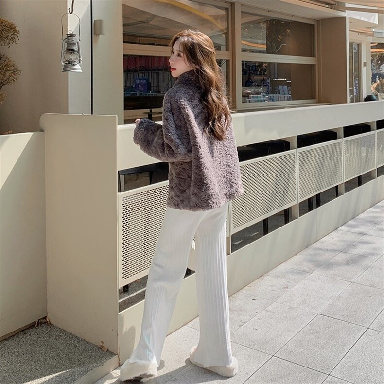 【现货】宽松版羊羔毛外套2253-P185-268,女装毛呢外套,浙宝189