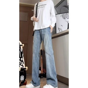 A178  秋冬季新款美式休闲牛仔裤男直筒宽松7006  P55限价68图片