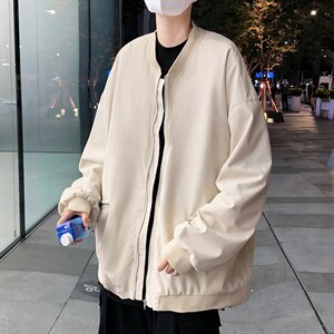 2024秋冬季新款港风鹿皮绒夹克男韩版潮流时尚外套A161-2-J03-P55,低帮万斯穿搭女秋冬图片
