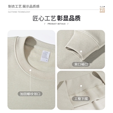 冬季新款400g加绒（银狐绒）圆领卫衣SHJ-28WP36-控80，男装卫衣，电商A110