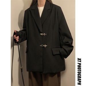 1中性风金属飞机扣设计西服男95%聚酯纤维 5%氨纶XF77772P95控128图片