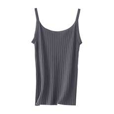 2025年秋季休闲风吊带时尚百搭通勤简约休闲一字领，女装背心吊带，朝思羊绒