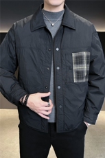 90新标2025设计款拼接翻领加厚保暖休闲羽绒服外套5883-P230，男装羽绒服，电商A413