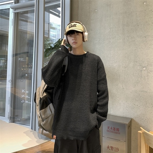 针织打底衫男士秋冬季粗线宽松线衣宽松厚款潮流上衣MY6002-P48图片