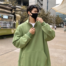 2025重磅冲锋衣内胆半拉链翻领POLO衫大码M-5XL卫衣男WY77077P65，男装Polo衫，星座227-7