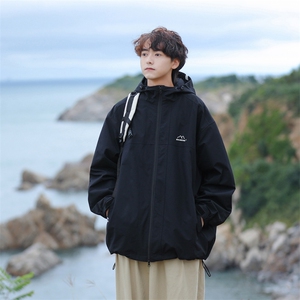 机能户外防风连帽外套男街头复古冲锋衣夹克潮JK268-P69 夹棉p85图片