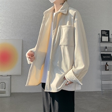 8XL-M加绒灯芯绒衬衫大码复古秋冬保暖上衣外套CS9001/P58加绒68，男装衬衫，电商B238