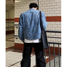 立体浮雕机车牛仔外套男款春秋季痞帅设计感工装夹克JK8959，男装夹克，星座1116A（原606A-3）