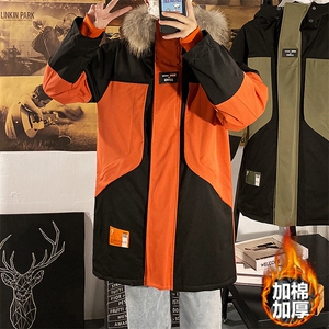 8XL-M港风棉衣男冬新款大毛领加厚棉服加厚外套货足支持各种活动图片