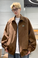 灯芯绒大拉链外套男款春秋季夹克2024休闲衣服J7089P78控108，男装夹克，电商A157