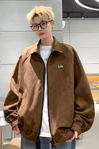 灯芯绒大拉链外套男款春秋季夹克2024休闲衣服 J7089 P78 控108图片