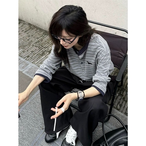 原版小狗刺绣纯棉长袖衬衫ZC0138-特批40图片