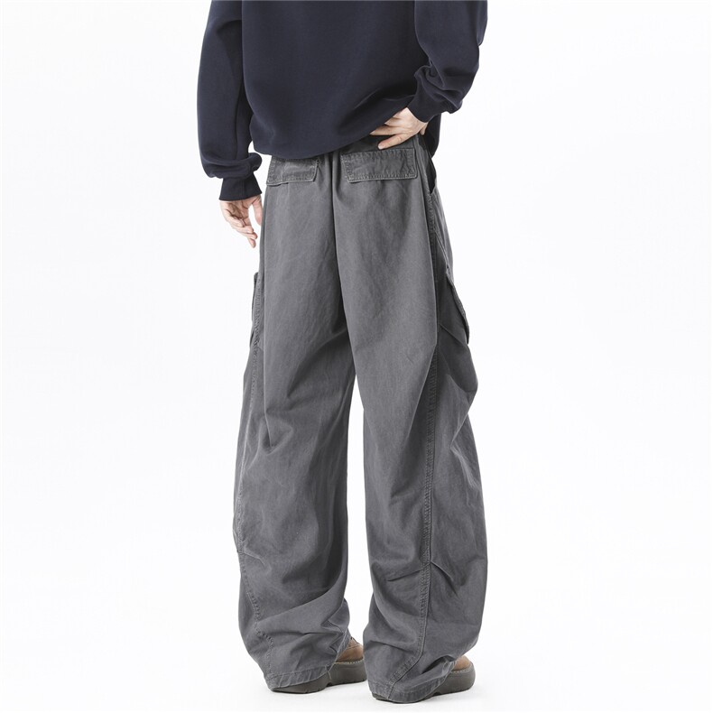 美式复古洗褪baggy阔腿工装裤男女XZ201-D239P48,男装工装外套,星座201