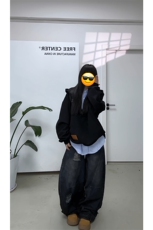 视频截图慎用!图片只做展示大货已到美式大V领连帽卫衣WY78069P68，男装卫衣，星座226-2