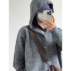 连帽毛衣开衫高品质鹿毛绒针织衫M-2XL图MY1028-P55，男装针织衫/毛衣，星座301C-5