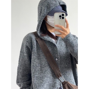 连帽毛衣开衫高品质鹿毛绒针织衫M-2XL图 MY1028-P55图片