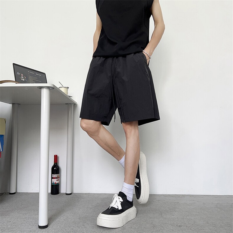 夏季潮牌休闲日系宽松五分透气运动短裤男女速干沙滩裤DK1015-P25图片