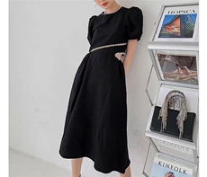 【现货】超个性设计款赫本款小香风连衣裙，女装连衣裙，CHERRY·印