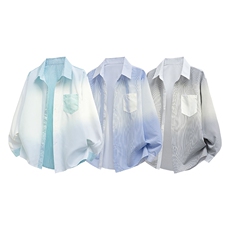 现货CS1119-特批32控68条纹撞色拼接百搭痞帅大码衬衫，男装衬衫，电商A059