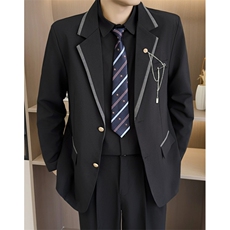 春秋季DK制服西装男学院风原创日系徽章高校毕业照JK440，男装西服套装，星座1116A（原606A-3）