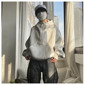网图秋季重磅直播380克全棉拉链套头连帽卫衣外套 AH908-P45图片