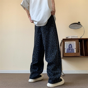 夏季新款美式宽松阔腿休闲裤男高街潮流百搭牛仔裤 现货K8088-P42图片