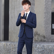 JS8632-XK-MP125西服套装男两件套韩版修身商务职业正装西装新郎结婚，男装西服，星座510A-2