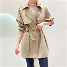 【新款1155】 金扣风衣，女装风衣，她她蜜制