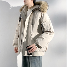 座山雕毛领派克棉服男冬季工装棉衣情侣外套M060-P110迷彩P115，男装棉衣，星座308B-2