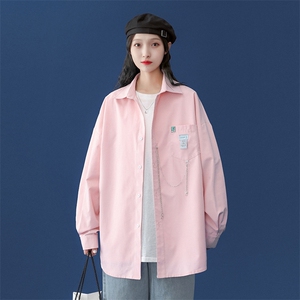 2024 秋季新款 中性风大码帅气链子挂坠衬衫M-5X HC21355-P35图片