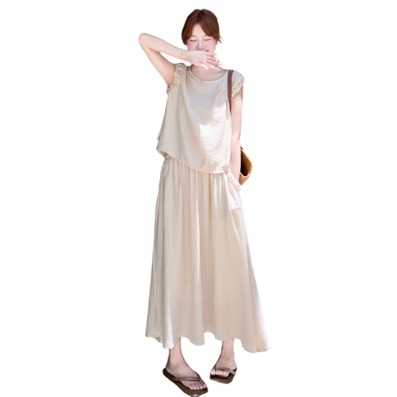主推重工艺女夏新款休闲减龄穿搭套裙两件套A2609-148-K228,女装套装/套裙,美静678